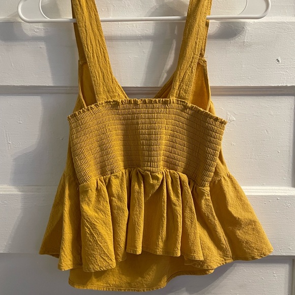 OWO - Yellow Peplum Tank - Picture 2 of 2